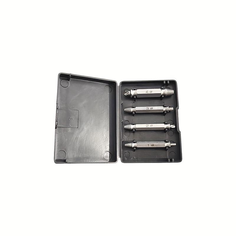 4/6Pcs Damaged Screw Extractor Drill Bit Set High Speed Steel Stripped Broken Bolt Remover Easy Out Demolition Repair Tool Kit Convenient