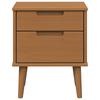 Nightstand Caramel 40 x 35 x 48 cm Solid Pine Wood