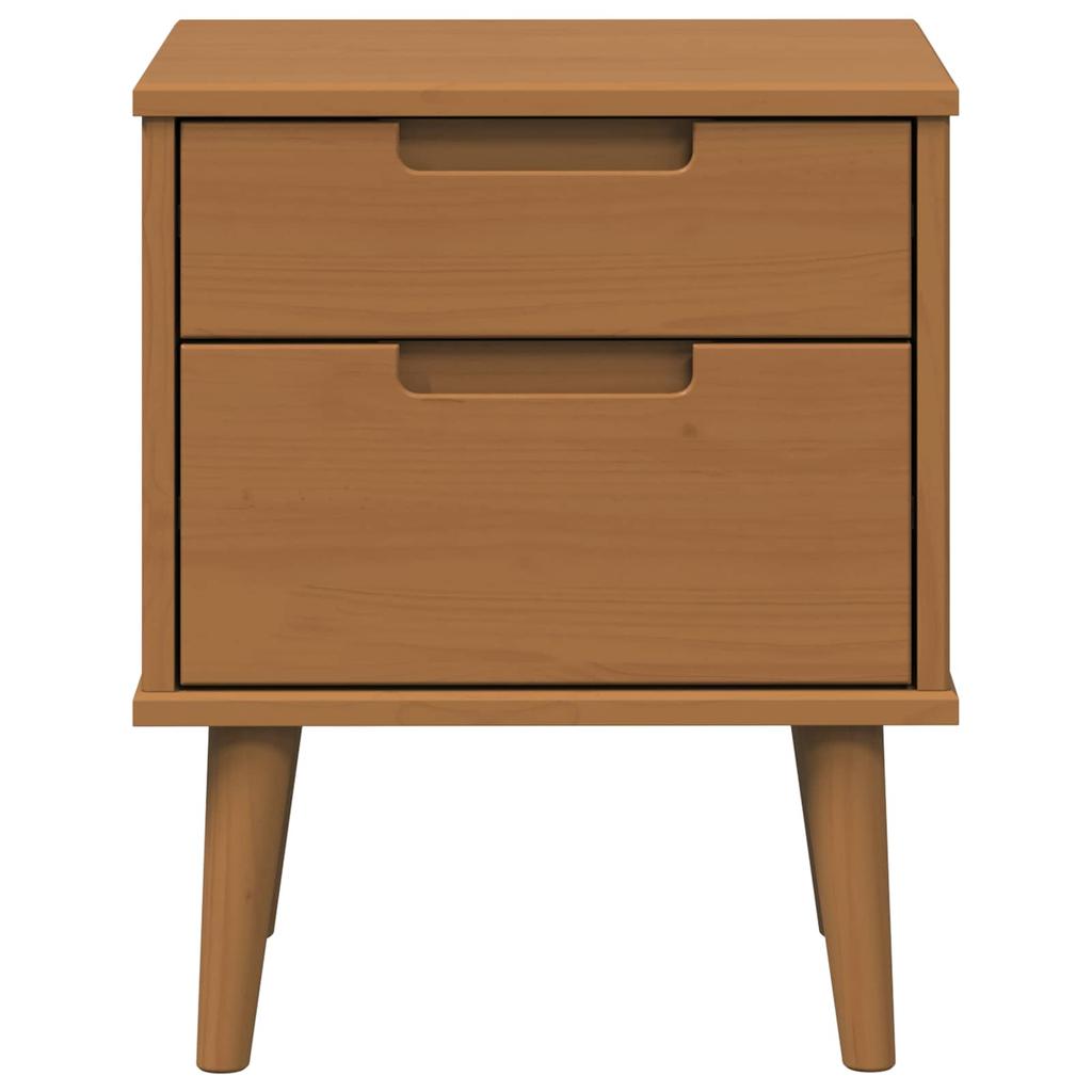 Nightstand Caramel 40 x 35 x 48 cm Solid Pine Wood