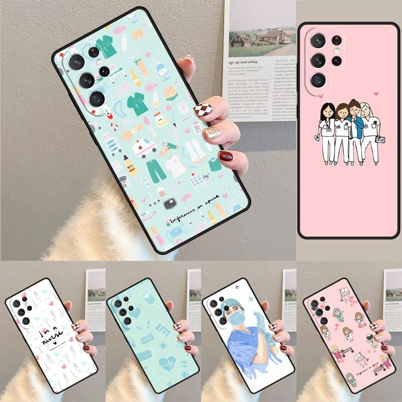 Medical Medicine Healthcare Nurse Silicone Phone Case For Samsung Galaxy note 10 pro S26 S25 S24 S23 S22 S21 Plus Ultra Cover