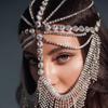 Women Costume Jewelry Rhinestone Chains Dance Party Veil Mask Face Accessories