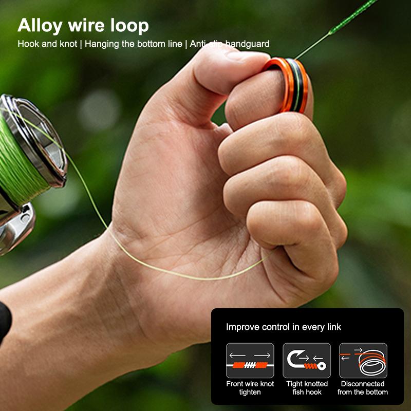 1Pcs Fishing Line Puller Anti-Slip Rubber Ring Durable Construction Compact Design Portable Line Pull Loop Fishing Accessories