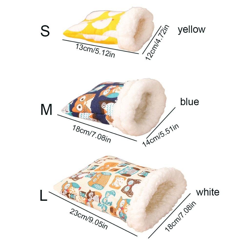Cute Pocket Hamster Cotton Nest Chicken/Owl Pocket Shape Pocket Pet Carriers Bag Fleece/Canvas Warm Warm Hamster Bed