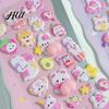 Sticker Basteln für Anfänger Niedlich 3D Puffy Kawaii Blasen Schaumstoff Sticker Puff Squishy Abnehmbar Bär Hase Handyhülle Notizbuch Scrapbooks DIY