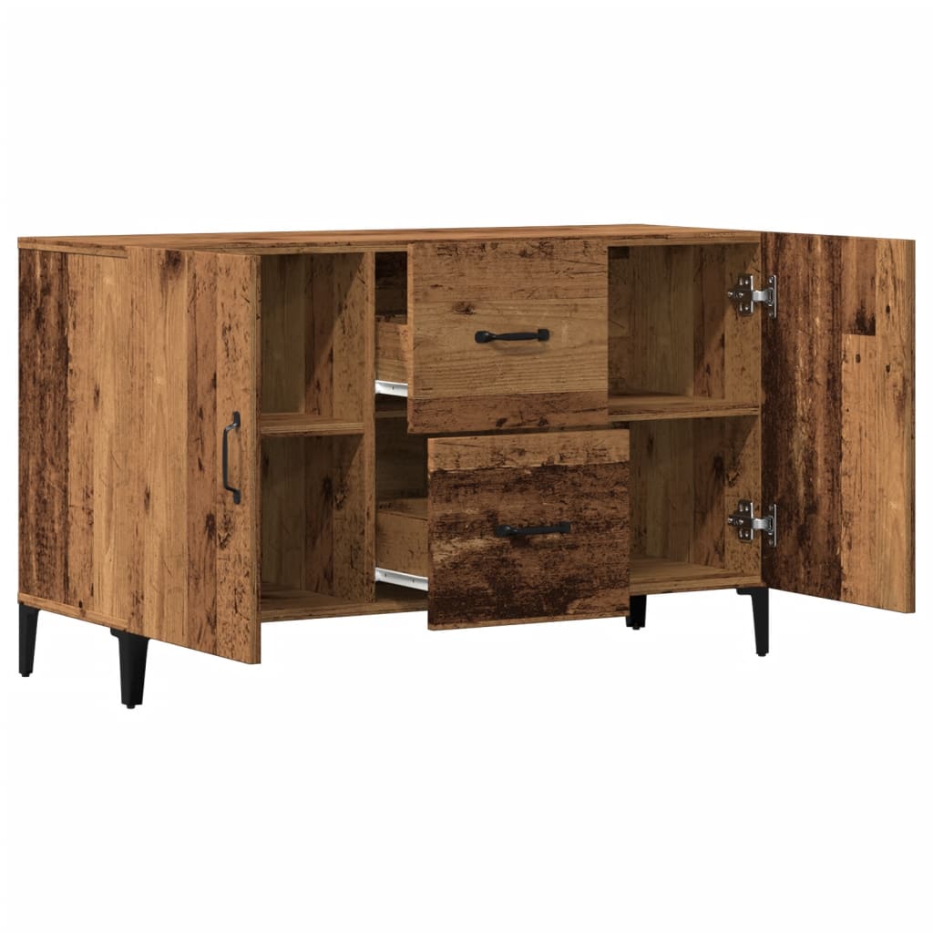 Vidaxl Chest of Drawers, Old Wood, 100X36X60 Cm, Wood-Based Material