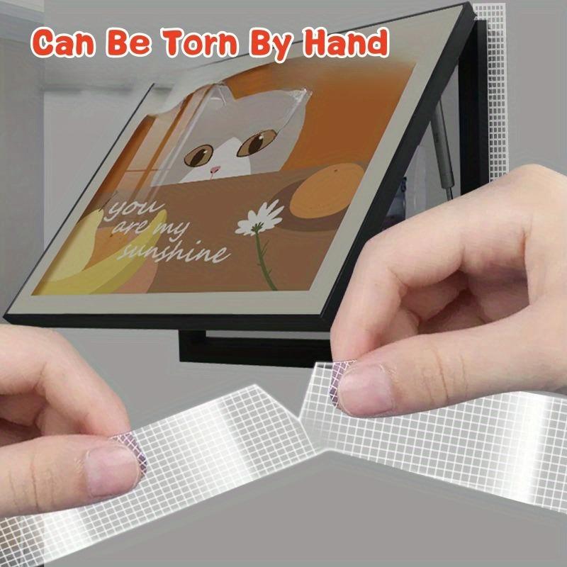 5/1Rolls Extra Strong Nano Double-Sided Tape Clear Removable Waterproof Adhesive Grid Strip for Home Kitchen Bathroom Storage