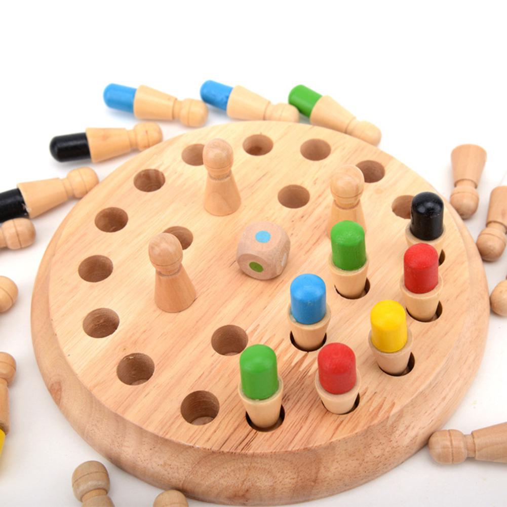 Memory Chess Memory Game Wooden Children Early Educational Toys Board Games