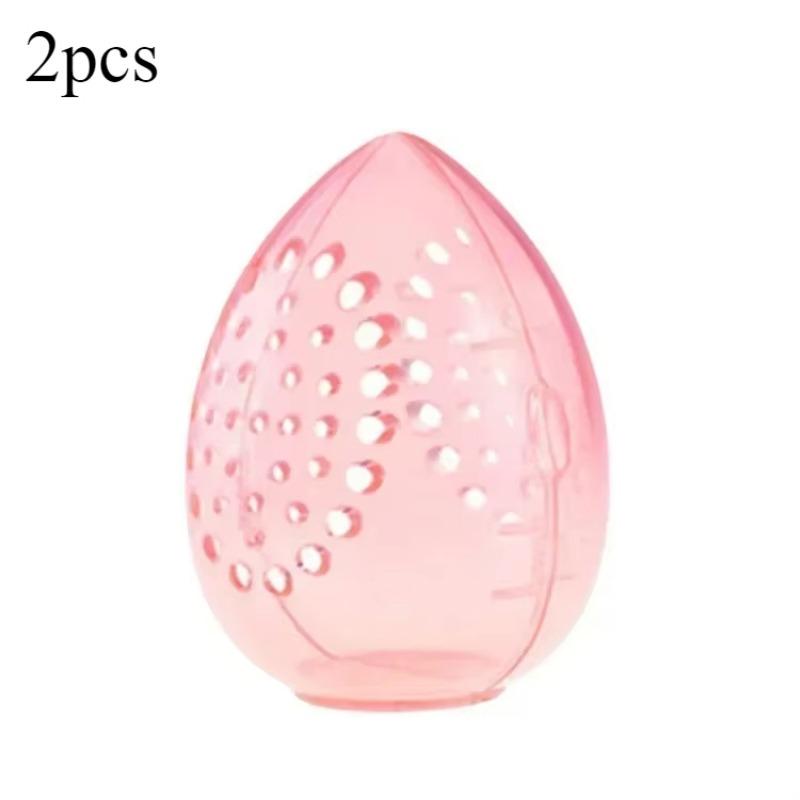 1PC Travel Cosmetic Sponge Box New Portable Pink and White Egg Plastic Box Powder Sponge Cosmetic Cosmetic Organizer