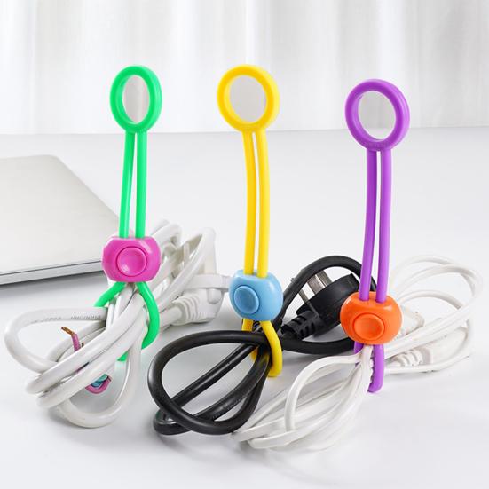 2 Pcs Sealing Straps Hanging Hole Airtight High Elasticity Good Seal Hold Tightly Preserve Food Leakproof Crisp Bag Mouth Sealing Ties Household Stuff