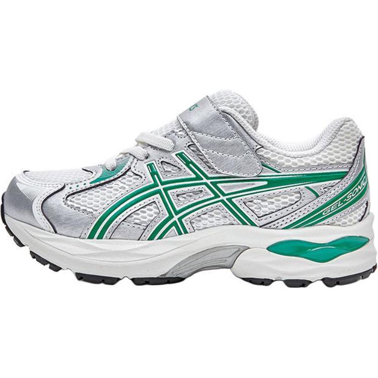 Asics Kids Sonic Comfortable Durable Breathable Low-Top Running Shoes Kids sneaker Silver 1014A386-101