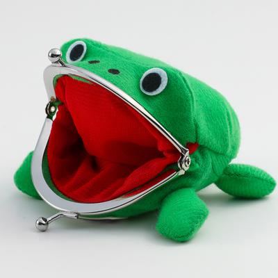 Neuheit Entzückende Anime Frosch Brieftasche Geldbörse Schlüsselanhänger Niedliche Plüsch Frosch Cartoon Cosplay Geldbörse Für Frauen Tasche Zubehör