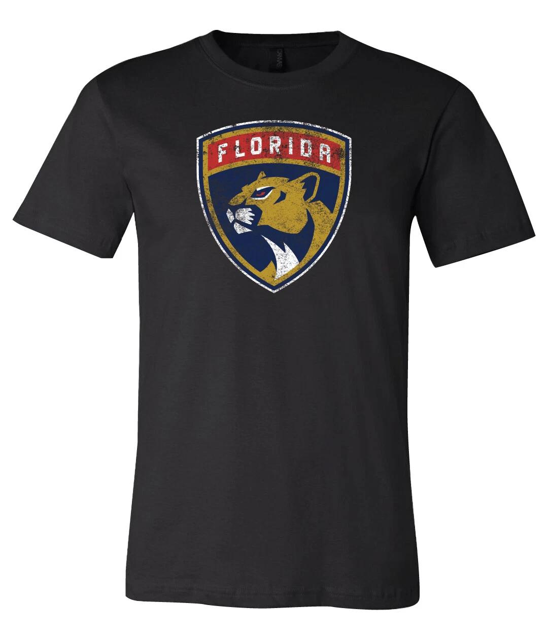 Футболка с потертым логотипом Florida Panthers S-6XL Отслеживание!! L