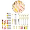 78Pcs Beadable Ballpoint Pen Set DIY Office Stationery Christmas Party Favor