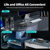 210W Retractable USB C Charger 70cm Telescopic Cable 6-in-1 Desktop Fast Charging Station for IPhone Tablet IPad