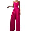 Fashion Choice Ladies Jumpsuit Wide Leg High Waist Deep V Neck Backless Sling Jumpsuit for Banquet