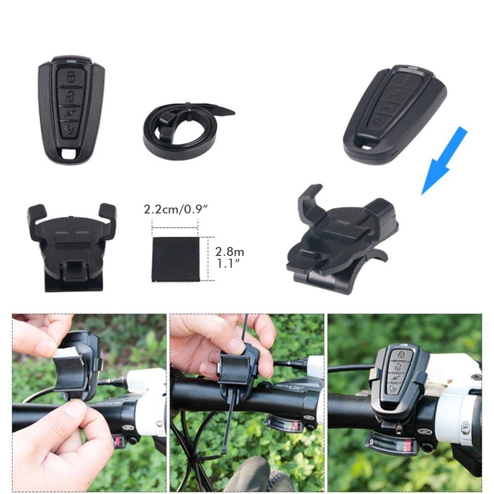Rechargeable Battery Wireless Bike Alarm Wireless System USB Rechargeable Light Night Riding