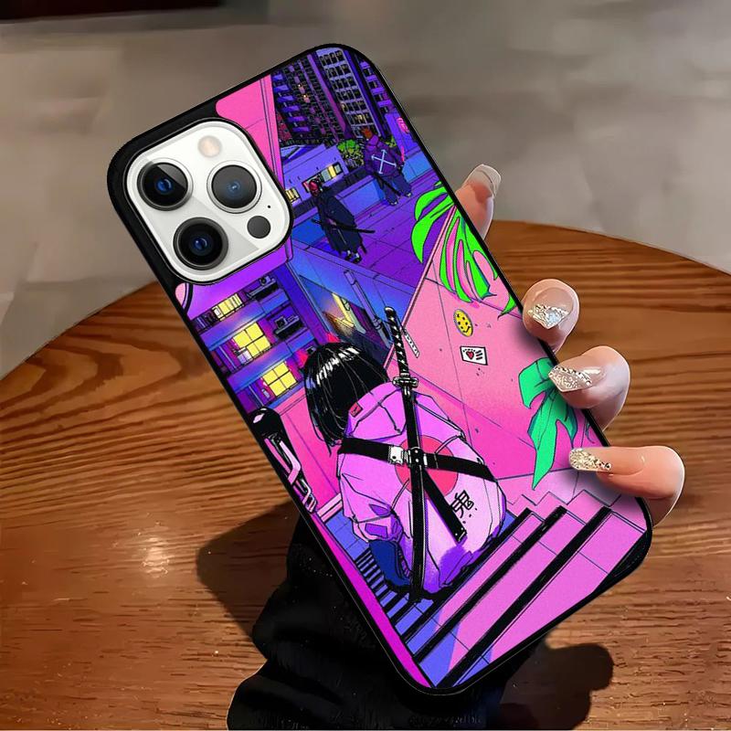 Japanese Style Anime Phone Case For iPhone 17 Air 16 15 14 13 12 11 Pro Max Max Plus Bumper Case Cover