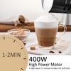 Montalatte e Scaldalatte Elettrico 5-in-1, Montalatte di Grande Capacità, Schiumatore Automatico Caldo e Freddo per Cappuccino, Latte Macchiato, Cioccolata Calda
