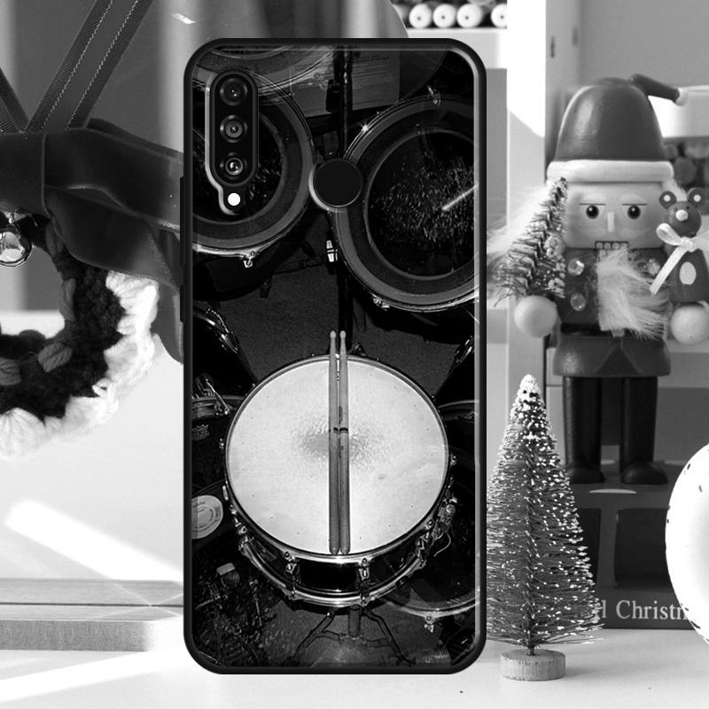 Musical Instrument Drum For Huawei Nova 9 10 SE 11 Pro Y60 Y70 Y90 Y61 Y91 Y72 Y73 12i 11i 8i P20 P30 P40 Lite Case