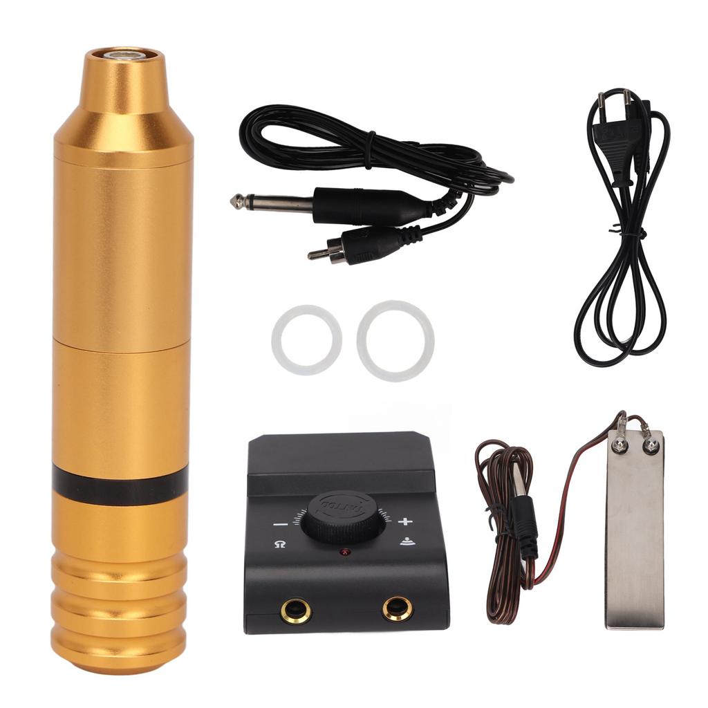 Tattoo Machine Pen RCA Interface Clip Cord Power Supply Liner Shader Alloy Tattoo Machine Set