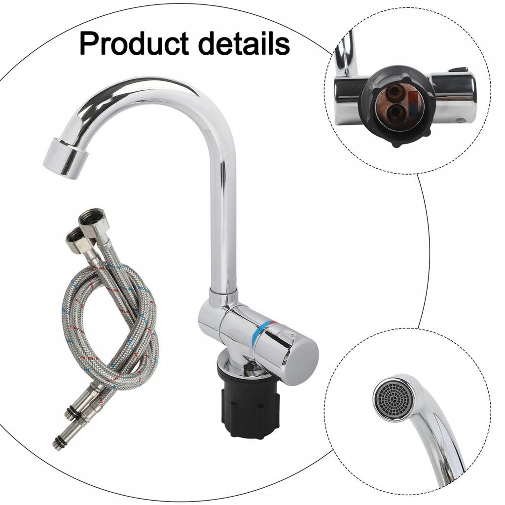 Convenient Hot Cold Water Tap for Caravan with For 360 Degree Functionality