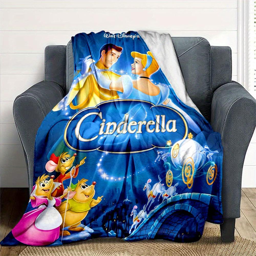 1pc, Disney Cinderella Blanket Seasonal Universal Home Decorative Throw Blanket for Room, Gift Idea for Family and Friend, Living Room, Travel