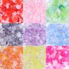 50g/lot Multistyle Acrylic Beads Colorful Flower Leaf Shape Loose Spacer Beads For DIY Handmade Phone Chain Keychain Accessories