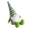 Christmas Decoration Dwarfs Ornament Knitted Striped Hat Gnomes Swedish Tomtes Plush Dolls Figurine Home Table Decors