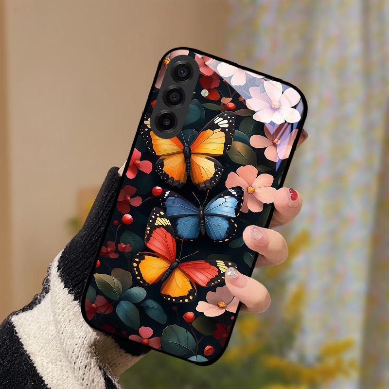 Luxus Hülle Für Samsung S25FE Gehärtetes Glas Rückseite Für Samsung Galaxy S 25 S25 FE SM-S731B Linsen Kamera Schutz Etui