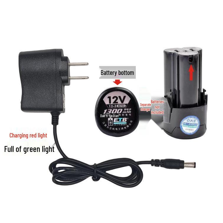 Compatible with large-capacity lithium battery chargers, charging drills, hand drills, and electric screwdrivers.