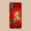 Golden Horse Year Mobile Phone Case for Huawei P60 P50 P40 P30 P20 P10 P9 P8 Pro Lite Plus Colorful Printing Cover Pretty Luxury