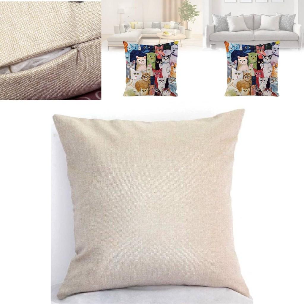 Rustic Cat Plush Pillow Cover With Silk Material For Living Room Decor And Home Comforts