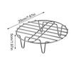 Stainless Steel Tripod Steaming Tray Holder Multifunctional Smooth Pot Rack Overhead Design Practical Steaming Rack