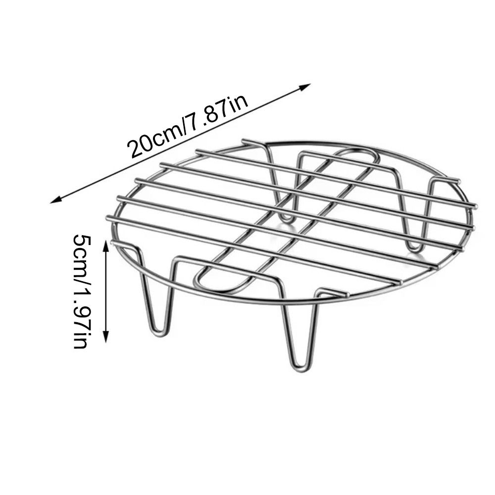 Stainless Steel Tripod Steaming Tray Holder Multifunctional Smooth Pot Rack Overhead Design Practical Steaming Rack