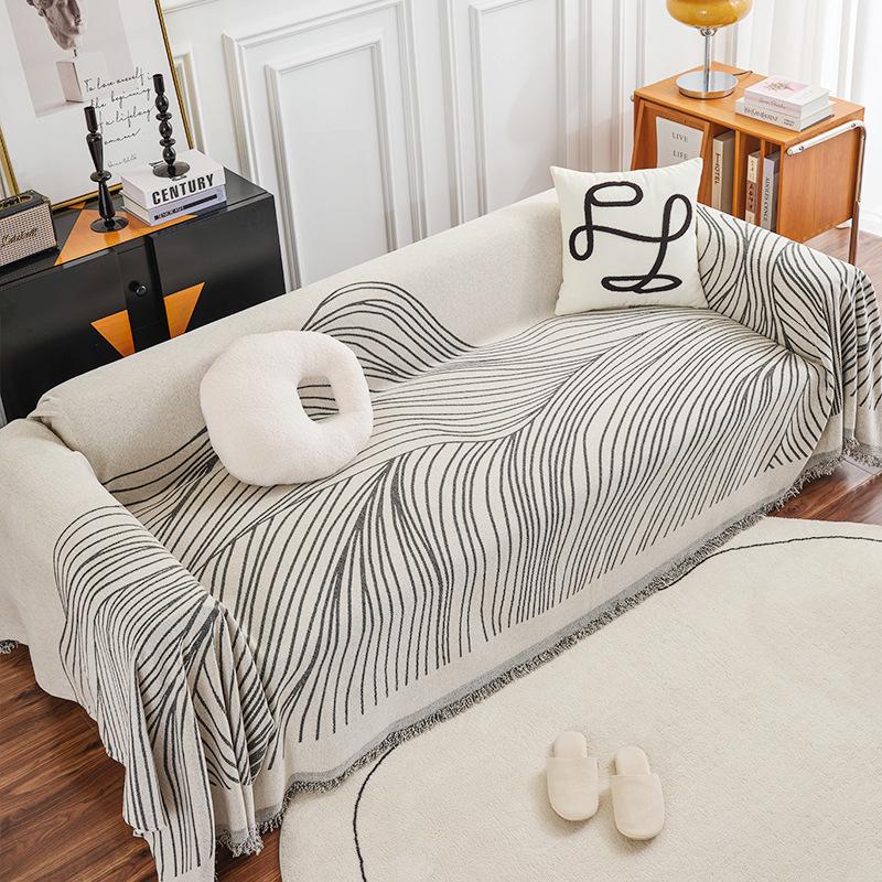 Line Chenille Sofa Towel Non-slip Sofa Cushion Cloth Full Cover Cover Cloth