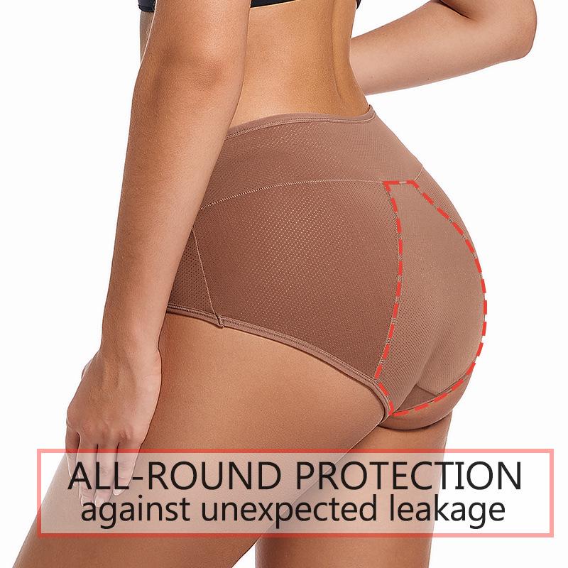 3-Layer Leak-Proof Menstrual Underwear for Women - Absorbent, Breathable Physiological Pants
