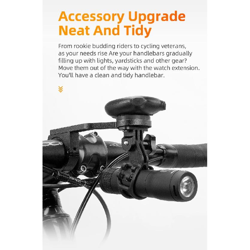 OFFBONDAGE Bicycle Light Holder Aluminum Bike Lamp Bracket HD3-1000 Gopro Mount IGS / Garmin / Bryton / Cateye Computer Holder