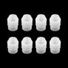12-Piece Piping Couplers Set - 3 Sizes for Piping Bags & Icing Nozzles (Plastic Standard Couplers, Clear)