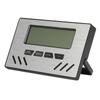 Indoor Cigar Hygrometer Thermometer DualDisplay Humidity Temperature Meter Device Tool(Silver )