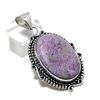 Natural Purpurite Gemstone Handmade 925 Sterling Silver Pendant 2.05" ETC-14216