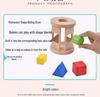 Montessori Wooden Building Blocks Box: Toddler Sensory Educational Toys