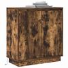 LED Sideboard Smoked Oak 71 x 34.5 x 75 cm Engineered Wood