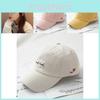 Blend Cotton Polyester Baseball Cap With Embroidered Letters For Look Stylish