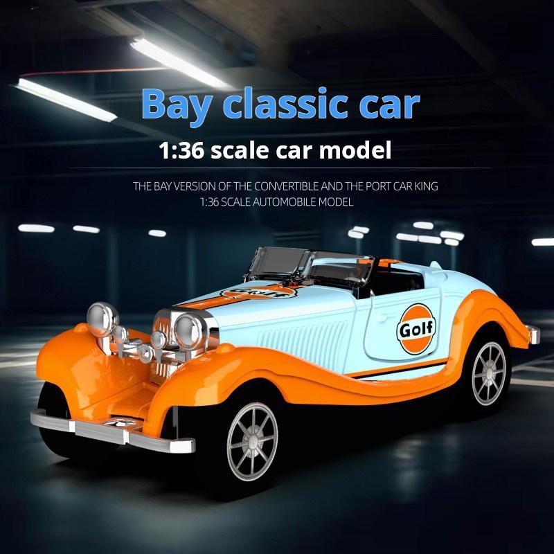 Classic Bay Vintage Vintage Car Alloy Power Toy Car Model Boy Volkswagen Car Model Children's Simulation Kid's Gift