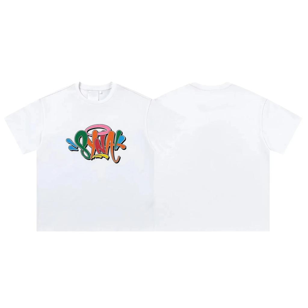 Classic Fashion Syna World Hip-hop Printed T-shirt Men Women Casual Loose Cotton Oversized Top High-street Y2K Harajuku Summer New Tee