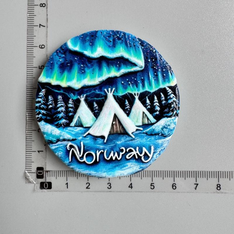 Magneți de frigider Norvegia Finlanda Suedia Islanda Tromso Murmansk Insulele Feroe Suveniruri turistice Autocolante pentru frigider