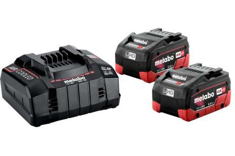 Metabo 2 X Akumulator 18V 5,5Ah Lihd + Ładowarka Asc 145