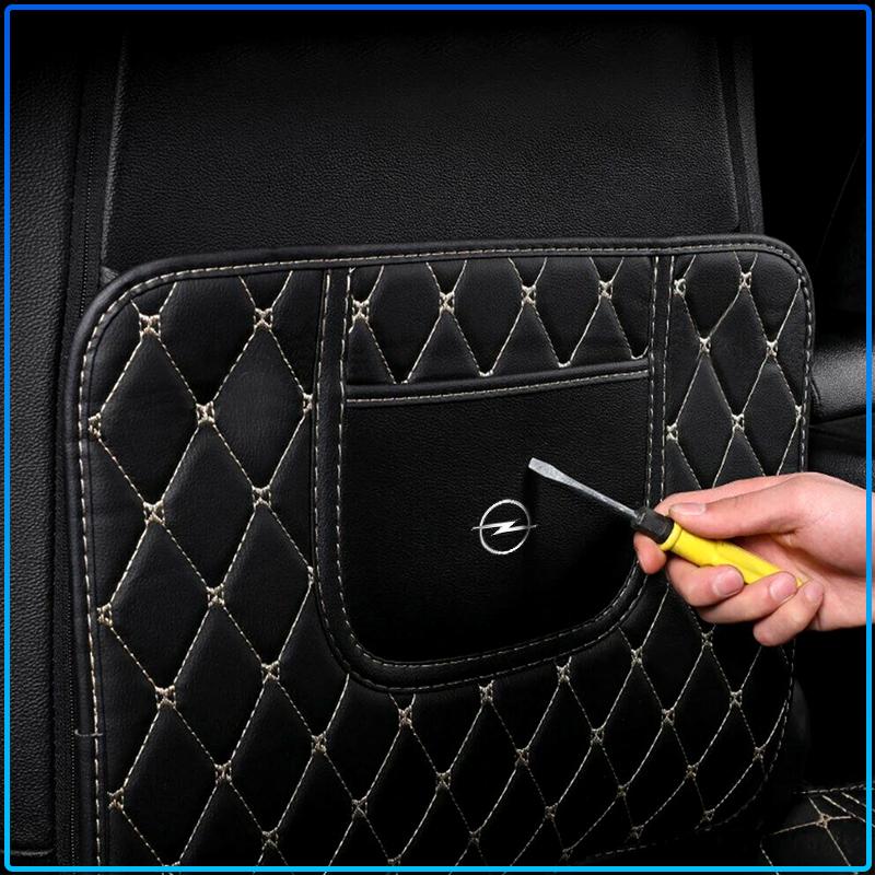 Car Seat Back Storage protective Pad Prevent Kick Mat For Opel crosa d astra h insignia astra j zafira b mokkaastra vivaro astra g
