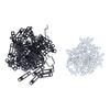60 Set 2in 1 Furniture Concealed Connector Slide Buckle Fastener For Cabinet Wardrobe Combination AccessoriesHalf Pass