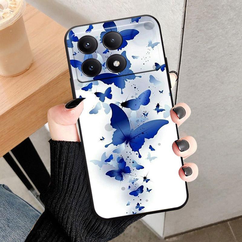 For POCO X6 Pro Case Cover Fundas Black Soft Silicone TPU Protective Phone Case For Xiaomi POCO X6 Pro Bumper Coque POCOX6 X 6